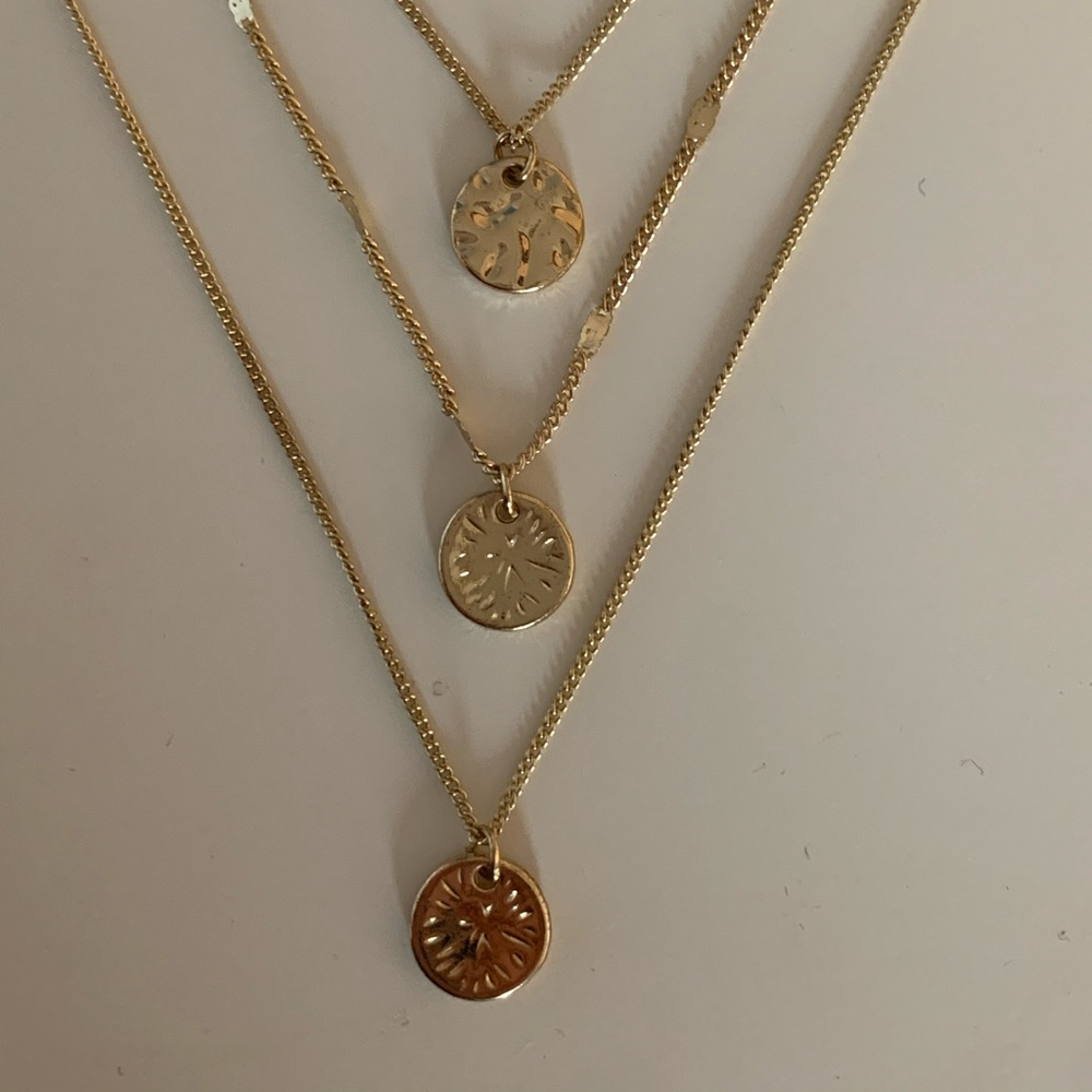 Lauren Conrad triple pendant necklace